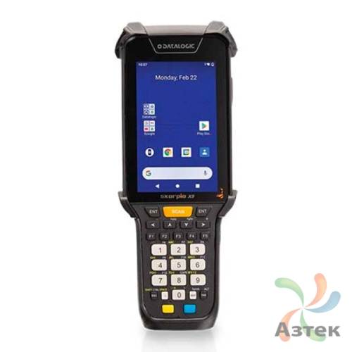 Терминал сбора данных Datalogic Skorpio X5 1D/2D 2D Imager MR 32 Гб, 47 кл., Android, Bluetooth, WiFi, рукоятка, камера, блок питания