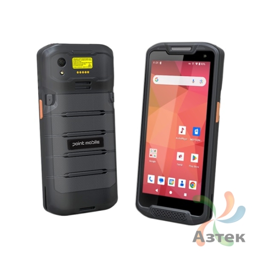 Терминал сбора данных Point Mobile PM84 1D/2D N5703 темный 64 Гб, Android, Bluetooth, WiFi, камера, кабель USB-C, GSM, блок питания