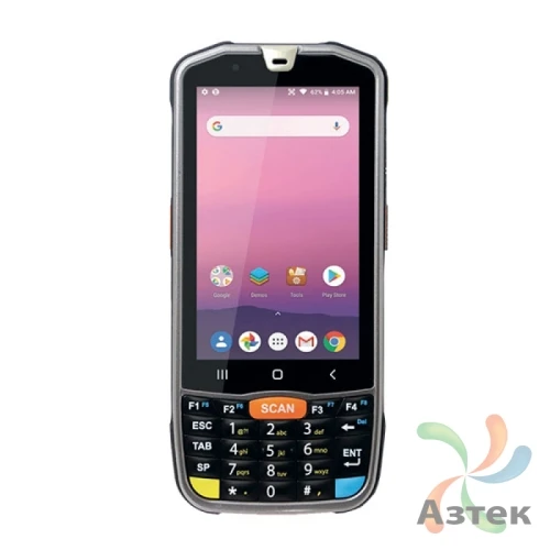 Терминал сбора данных Point Mobile PM67 1D/2D имиджер N6603 темный 64 Гб, Android, Bluetooth, WiFi, камера, кабель USB-C, блок питания