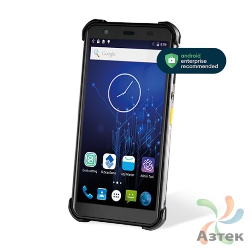 Терминал сбора данных Newland NFT10 2D CMOS-имиджер темный 64 Гб, 5 кл., Android, Bluetooth, WiFi, 4G, GPS, камера, кабель USB, подставка, блок питания