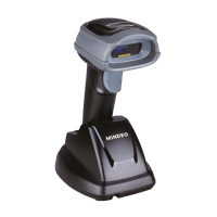 Сканер штрих-кода Mindeo CS2190 1D  1D Laser, темный беспроводной, Bluetooth, радиоканал, USB кабель, подставка