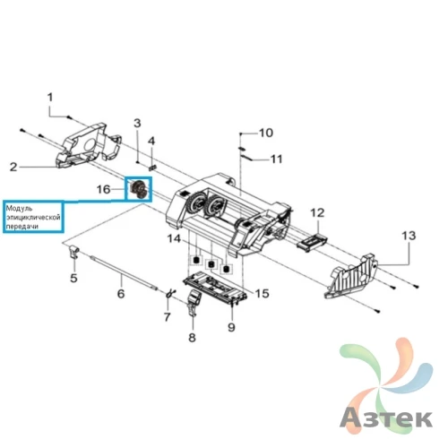 Модуль эпициклической передачи для TSC TE200