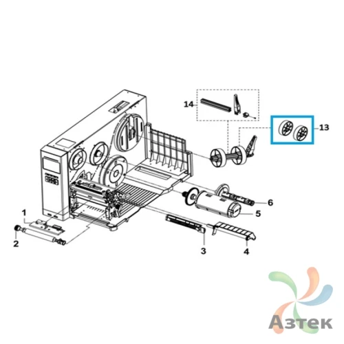 Адаптер (2 шт.) для TSC MB240/ML240