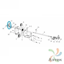 Рычаг открытия верхней крышки (правый) (1 шт) для TSC TDP-247/TDP-345/TTP-247/TTP-345