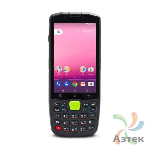 Терминал сбора данных Mertech SEUIC AutoID Q9 серии 8 1D/2D 2D Imager SR 64 Гб, 27 кл., Android, Bluetooth, WiFi, GPS, без подставки, камера, кабель USB-C, SD card, блок питания