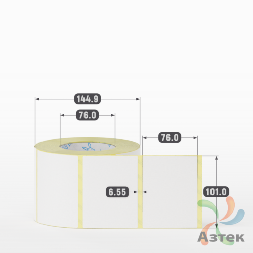Термоэтикетка ТОП 101х76 (рядов 1 по 1 000 шт)  в рулоне, втулка 76 мм (к) IQ code