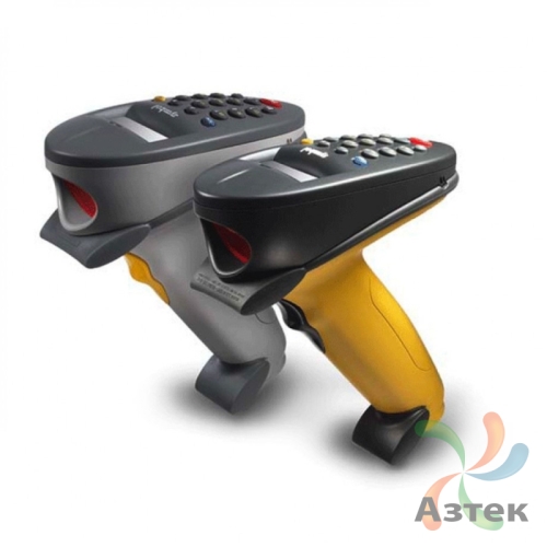 Сканер штрих-кода Zebra К-370 1D  1D Imager, Желтый беспроводной, WiFi, RS-232 кабель, блок питания, ЕГАИС