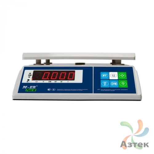 Весы Mertech M-ER 326 AFU-15.2 настольные фасовочные до 15 кг, пластик