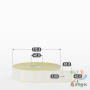 Термотрансферная этикетка 40х30 (рядов 1 по 5 000 шт) Полуглянец в рулоне, втулка 40 мм (к) IQ code