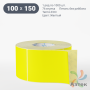 Термоэтикетка 100х150 Termo ECO цветная (рядов 1 по 1000 шт), втулка 76 мм (к) цвет - Желтый, 