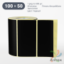 Термоэтикетка 100х50 Termo ECO цветная (рядов 1 по 500 шт), втулка 40 мм (к) цвет - Черный, 