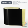 Термоэтикетка 100х100 Termo ECO цветная (рядов 1 по 500 шт), втулка 40 мм (к) цвет - Черный, 