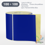 Термоэтикетка 100х100 Termo ECO цветная (рядов 1 по 500 шт), втулка 40 мм (к) цвет - Pantone Reflex Blue, 