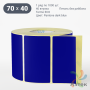 Термоэтикетка 70х40 Termo ECO цветная (рядов 1 по 1000 шт), втулка 40 мм (к) цвет - Pantone dark blue, 