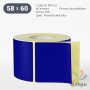 Термоэтикетка 58х60 Termo TOP цветная (рядов 1 по 500 шт), втулка 40 мм (к) цвет -  Pantone dark blue