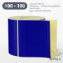 Термоэтикетка 100х100 Termo ECO цветная (рядов 1 по 500 шт), втулка 40 мм (к) цвет - Pantone dark blue, 