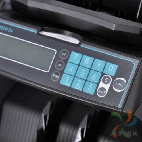 Детектор валют автоматический Mertech C-4 LCD Черный RUB, USD, EUR