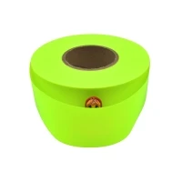 Силиконовая лента 35мм х 100м втулка 76 мм, цвет - лайм неоновый