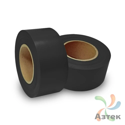 ПВХ лента 40мм х 100м втулка 76 мм, цвет - черный	