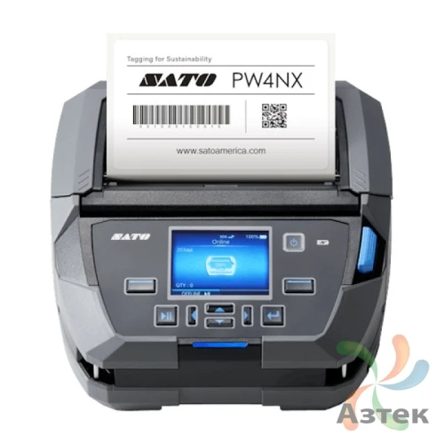 Принтер этикеток SATO PW4NX термо 203, Ethernet, Bluetooth, USB, отделитель, зажим на пояс, WWPW4100N