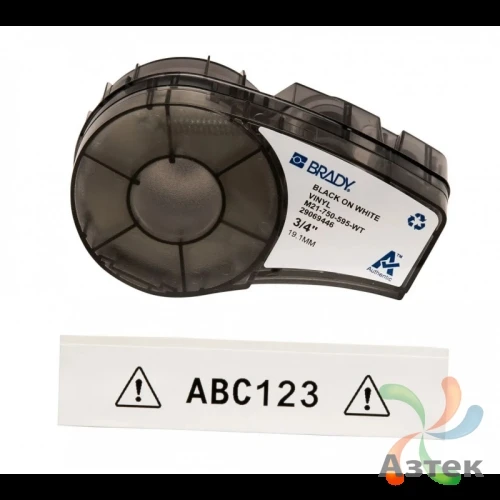 Картридж Brady M21-750-595-WT для BMP21, M210 и M211 (Черный на белом)