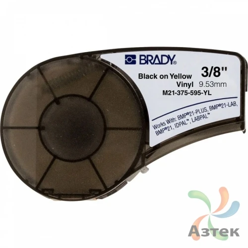 Картридж Brady M21-375-595-YL для BMP21, M210 и M211 (Черный на желтом)