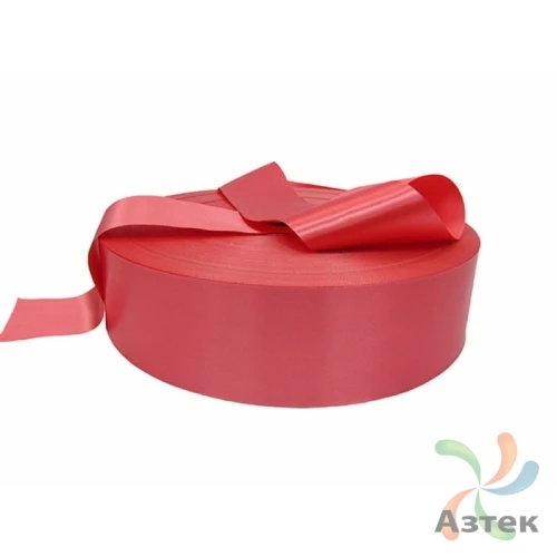 Сатиновая лента 20мм х 200м втулка 76 мм, цвет - коралловый