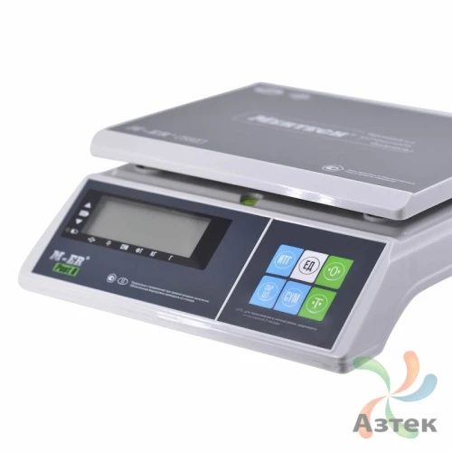 Весы Mertech M-ER 326 AFU-15.1 с вторым дисплеем настольные фасовочные до 15 кг, пластик