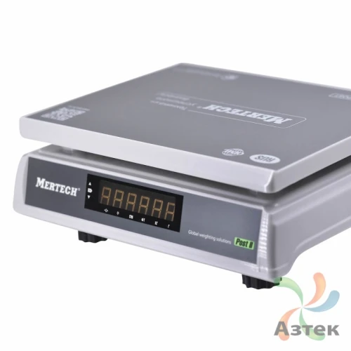 Весы Mertech M-ER 326 AFU-15.1 USB с вторым дисплеем настольные фасовочные до 15 кг, пластик