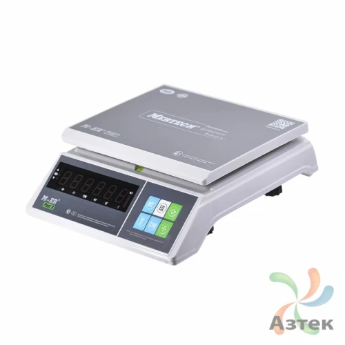 Весы Mertech M-ER 326 AFU-15.1 USB с вторым дисплеем настольные фасовочные до 15 кг, пластик