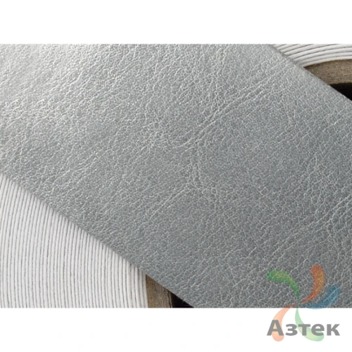 Лента из искусственной кожи 15мм х 50м втулка 76 мм, цвет - серебристый