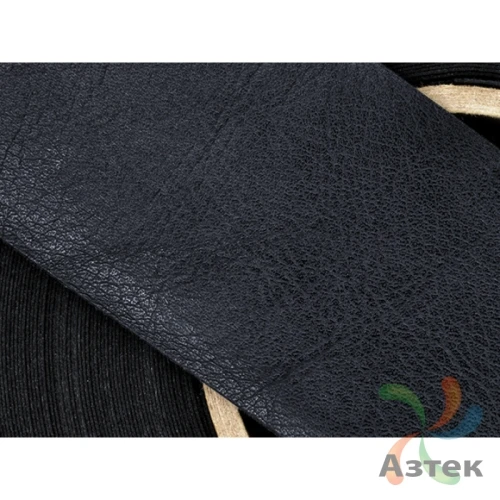 Лента из искусственной кожи 15мм х 50м втулка 76 мм, цвет - черный