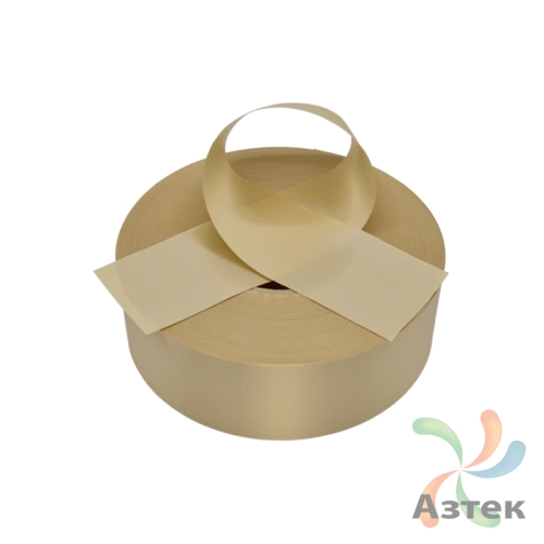 Сатиновая лента 20мм х 200м втулка 76 мм, цвет - темно-бежевый