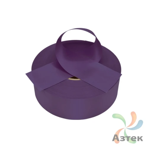 Сатиновая лента 10мм х 200м втулка 76 мм, цвет - сливовый