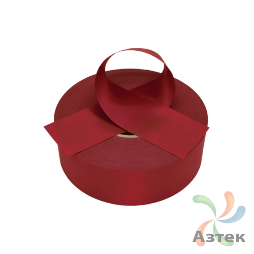 Сатиновая лента 40мм х 200м втулка 76 мм, цвет - темно-красный