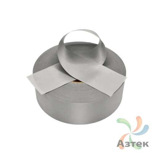 Сатиновая лента 20мм х 200м втулка 76 мм, цвет - серый стальной