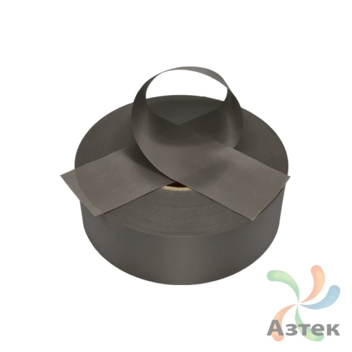 Сатиновая лента 30мм х 200м втулка 76 мм, цвет - темно-серый