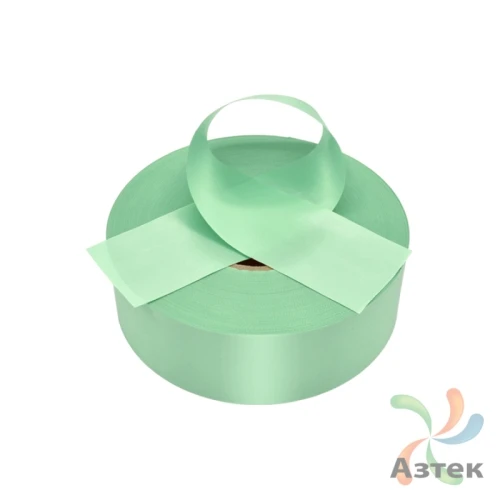 Сатиновая лента 10мм х 200м втулка 76 мм, цвет - шалфейный