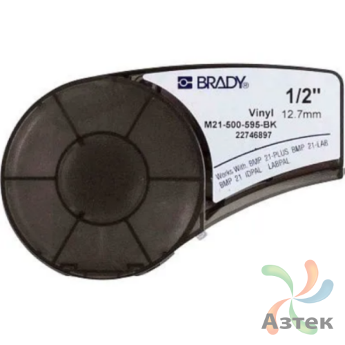 Картридж Brady M21-500-595-BK для BMP21, M210 и M211 (Белый на черном)