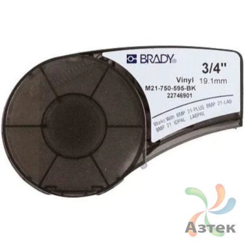 Картридж Brady M21-750-595-BK для BMP21, M210 и M211 (Белый на черном)