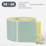 Термоэтикетка 58х60 Termo ECO цветная (рядов 1 по 500 шт), втулка 40 мм (к) цвет - Pantone 622 U, 