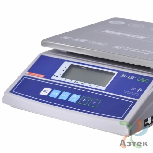 Весы Mertech M-ER 326 AF-32.5 USB с вторым дисплеем настольные фасовочные до 32 кг, нержавеющая сталь