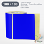 Термоэтикетка 100х100 Termo ECO цветная (рядов 1 по 300 шт), втулка 40 мм (к) цвет - Синий, 