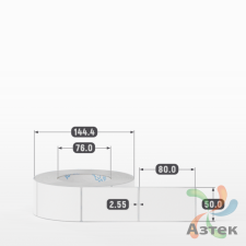 Этикетка самоклеящаяся 50х80 (рядов 1 по 1 000 шт) Transfer Vellum в рулоне, втулка 76 мм (к) IQ code 