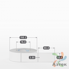 Этикетка самоклеящаяся 50х90 (рядов 1 по 1 000 шт) Transfer Vellum в рулоне, втулка 76 мм (к) IQ code 