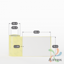 Термоэтикетка ЭКО 70х99,6 (рядов 1 по 45 шт)  в рулоне, втулка 25 мм (к) IQ code