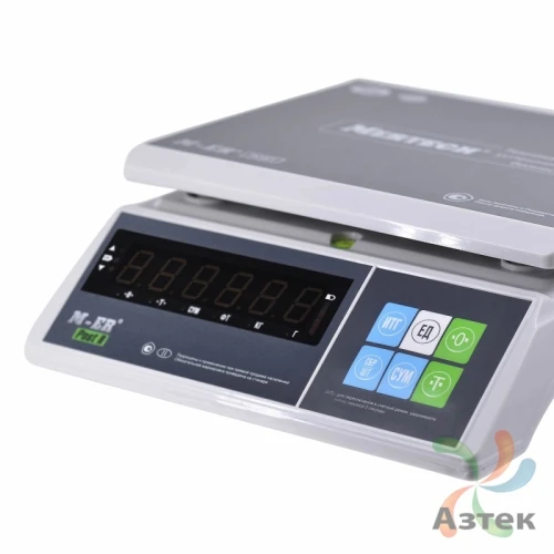 Весы Mertech M-ER 326 AFU-6.01 с вторым дисплеем настольные фасовочные до 6 кг, пластик
