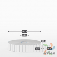 Этикетка самоклеящаяся 30х10 (рядов 1 по 10 000 шт) Полипропилен матовый в рулоне, втулка 40 мм (к) IQ code
