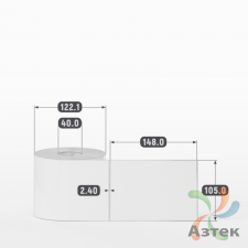 Этикетка самоклеящаяся 105х148 (рядов 1 по 500 шт) Полипропилен белый в рулоне, втулка 40 мм (к) IQ code 	