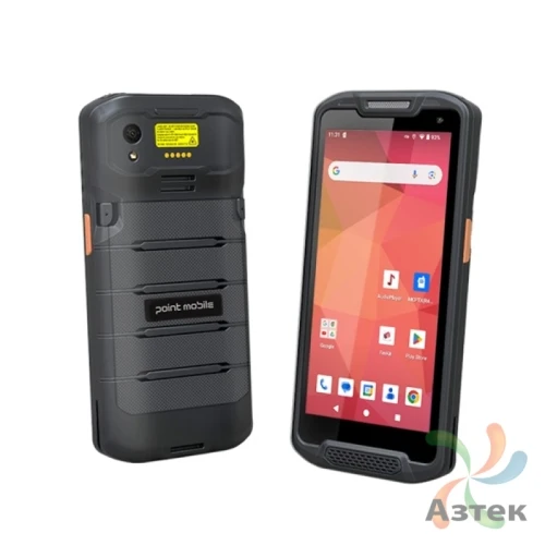 Терминал сбора данных Point Mobile PM84 1D/2D N5703 темный 64 Гб, Android, Bluetooth, WiFi, LTE, GPS, камера, кабель USB-C, GMS, блок питания